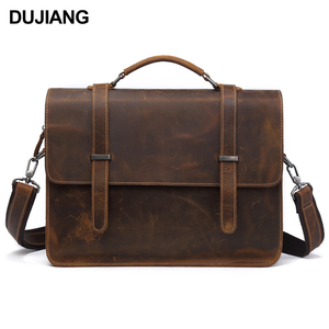 Sac <span class=keywords><strong>pour</strong></span> <span class=keywords><strong>ordinateur</strong></span> portable <span class=keywords><strong>pour</strong></span> hommes d'affaires, sac à bandoulière en <span class=keywords><strong>cuir</strong></span> véritable <span class=keywords><strong>pour</strong></span> <span class=keywords><strong>ordinateur</strong></span> de bureau, sac <span class=keywords><strong>pour</strong></span> hommes, sac à main, mallette en <span class=keywords><strong>cuir</strong></span> Crazy Horse - Product Image 1