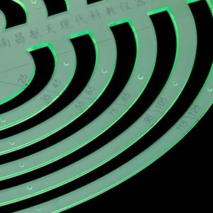 Plantillas de dibujo de plástico ovaladas grandes, reglas geométricas de 1 pieza para juguetes de dibujo para niños - Product Image 1