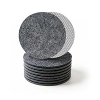 Sous-verres ronds en feutre doux, 100 % biodégradables, réutilisables et écologiques, pour la décoration de la maison et du bureau (vente en gros)