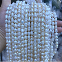 Perles d'eau douce naturelles ovales en forme de riz pour la fabrication de bijoux, la création de cordons et les travaux manuels DIY, 15''