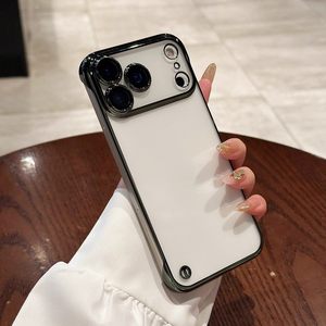 Funda Transparente sin Marco para iPhone 17 Pro/17 Pro Max - Protector de Lente de Vidrio Templado Electrochapado Antiamarilleo, Ajuste Delgado y Resistente a Golpes - Product Image 3