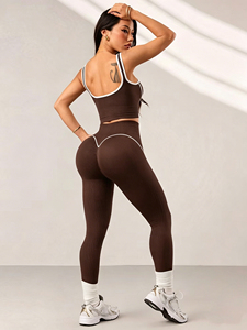 Ensemble de sport respirant sans couture pour femmes grandes tailles, commande en gros, directement de l'usine, vêtements de yoga et de sport pour revendeurs mondiaux - Product Image 1