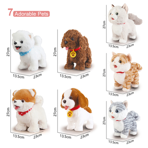 Animaux en peluche électriques interactifs pour enfants, chien <span class=keywords><strong>qui</strong></span> marche et <span class=keywords><strong>parle</strong></span>, super doux, cadeaux éducatifs de Pâques, rechargeable par USB, lavable - Product Image 6