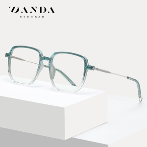 Danda Eyewear Gafas rectangulares con montura completa y antiluz azul para mujer, montura TR ligera, modelo TJ851 - Product Image 1