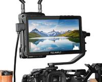 Monitor de Cámara DSLR FEELWORLD F5 PRO V4 4K con Pantalla Táctil, Kit de Instalación y Alimentación F970, Monitor de Cámara Externo para Fotografía