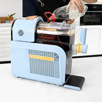 Machine à Granités et Boissons Frappées Automatique Domestique avec Broyeur à Glace, 6 Programmes Prédéfinis, Acier Inoxydable et Plastique pour Margaritas Glacées