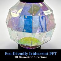Lanterne solaire irisée, design de pétales fait à la main, résistante à l'eau IP44, lumière LED suspendue pour jardin, décoration extérieure, ornement