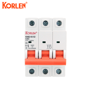 KORLEN бытового применения PA66 3-фазный Din-рейка 6KA 63A Электрический выключатель MCB - Product Image 2