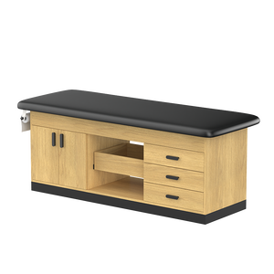 Meja Perawatan Medis Gaya Klinik dengan Kabinet, Meja Pemeriksaan, Tempat Tidur Pijat, Furnitur Rumah Sakit Mt Fixed Height dengan 4 Laci & 2 Pintu - Product Image 6