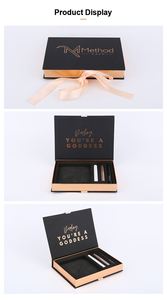 New Style Printing Vendor Wholesale Bulk Eyelashes Kit Set With Custom Rose Gold Foil Logo <b>Magnetic</b> Gift Boxeses for Eyelash Set - Product Image 6