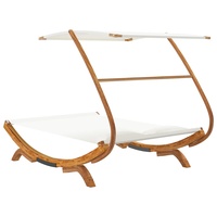 Lit hamac autoportant chaise longue avec support en bois et auvent pour balcon de jardin extérieur