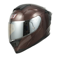 Nouveau casque de motocross intégral en fibre de carbone certifié ECE Conforme aux normes DOT/FMVSS 218 Toutes saisons