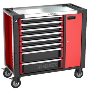 Ningbo Kinbox Armoire de rangement à <span class=keywords><strong>outils</strong></span> métallique à 8 tiroirs de 38 pouces, chariot d'atelier - Product Image 1