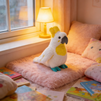 Peluche Realista de Cacatúa Personalizado, Suave y Adorable, para Entusiastas de las Aves, Regalos con Certificación CE