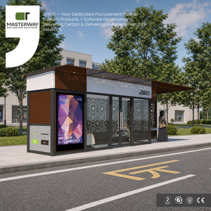 Abri de bus urbain moderne et élégant sur mesure pour les transports publics et les projets de ville intelligente - Product Image 3