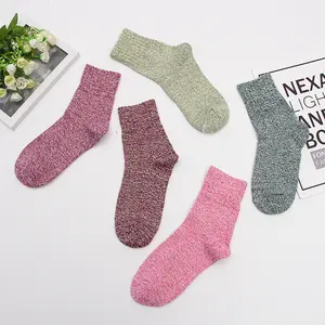 Wholesale Women Warm Thermal Thicken wool Casual Crew Socks For Winter