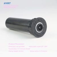 Arroseur encastré au sol à tête orientable 0-360 degrés, raccord femelle 1/2 pouce, pour système d'irrigation de jardin, arroseurs de jardin