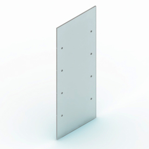 Panneau latéral en verre 40x100 mm, épaisseur 10 mm, verre trempé extra clair pour armoires murales et autoportantes - Product Image 3