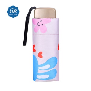 ร่มพกพาขนาดเล็กคุณภาพสูงปี 2023 พร้อมลายปักชื่อย่อ - แบบพับได้ ใช้งานด้วยมือ ดีไซน์ทันสมัย Sunny Kinte SK-0133 อลูมิเนียม+โลหะ+ - Product Image 2