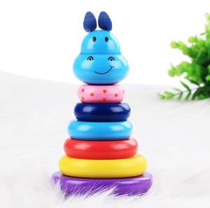 Jouets empilables pour bébé, anneaux à <span class=keywords><strong>empiler</strong></span>, style Montessori - Product Image 1
