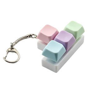 Porte-clés anti-stress style <span class=keywords><strong>Tetris</strong></span>, clavier macaron, jouet sensoriel souple pour enfants et adultes - Product Image 5