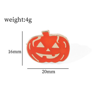 Broche <span class=keywords><strong>de</strong></span> Metal Personalizado con Diseño <span class=keywords><strong>de</strong></span> Halloween, Calabaza, Cara Sonriente, Fantasma, Pequeño Diablo, <span class=keywords><strong>Bruja</strong></span>, Unisex - Product Image 3