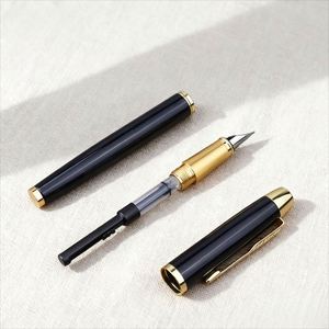 Business Premium Metal Fountain With <b>Gold</b> and Silver Clips Writing Diameter 0.5Mm Custom <b>Pen</b> Suitable for Corporate Gifts - Product Image 3