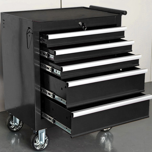 Tủ dụng cụ kim loại 5 ngăn kéo OEM, xe đẩy đựng dụng cụ di động, tủ dụng cụ thép có bánh xe cho xưởng - Product Image 3