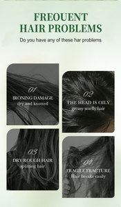 La película de Romero natural anticaída del cabello y el agua profunda se aplican al cabello seco o dañado no contiene sulfato - Product Image 5