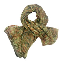 Foulard tactique camouflage en maille arabe, en coton CS, multifonctionnel pour l'extérieur, anti-insectes et anti-sable