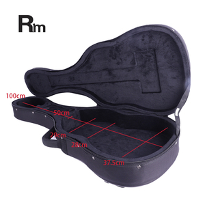 RM FC51 Nuova Custodia Rigida per Chitarra <span class=keywords><strong>Classica</strong></span> da 39 Pollici in Pelle, Imbottita in Schiuma, con Manico in Nastro, Cucita a Mano, Fodera in Velluto Nero, per Strumenti Musicali - Product Image 6