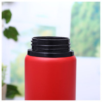 Bouteille d'eau sport en aluminium personnalisée avec logo, 600 ml, 750 ml, bouteille d'eau promotionnelle en aluminium avec poignée