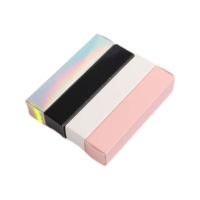 Vente en gros Boîte cosmétique de rouge à lèvres Emballage de boîte de brillant à lèvres en papier holographique or argent