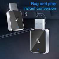 Adaptador Inalámbrico Inteligente 2 en 1 para Auto, Diseño Mini Portátil, USB-A, Plug-and-Play, Adaptador Inalámbrico Carplay para Conversiones Android Auto
