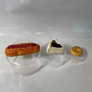 Gran caja de exhibición de pastel de perspex personalizada de 3 capas, vitrina de panadería acrílica para cupcakes con puerta con bisagras - Product Image 6