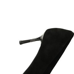 Escarpins de luxe à bout pointu en daim, style socialite, à talon <span class=keywords><strong>aiguille</strong></span> et décolleté bas, pour fêtes et mariages - Product Image 6
