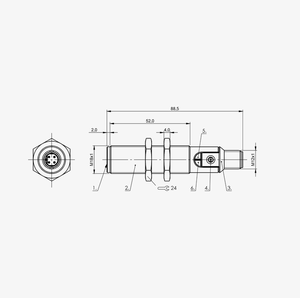 Interruptores de Proximidad Capacitivos MS-Ball Uff para Detección de Objetos BCS00M8 BCS M18BBI3-PSC80D-S04K Nueva Marca y Original - Product Image 2