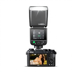 Flash <span class=keywords><strong>Godox</strong></span> V480 compatible avec les appareils photo reflex numériques et hybrides, flash professionnel pour appareil photo, synchronisation TTL haute vitesse, griffe porte-flash - Product Image 1