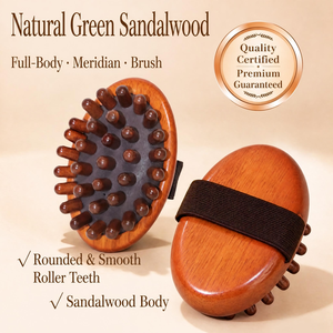 Cepillo Corporal de Madera Natural con Cuentas Redondas, Herramienta de Terapia de Meridianos para el Cuidado Corporal Completo, Fabricante de Cepillos de Masaje de Madera - Product Image 5