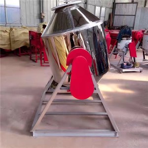 Mezclador de tambor de cintura de polvo de pellets de alimentación seca de mezcla rotativa pequeña de grado alimenticio de acero inoxidable - Product Image 6