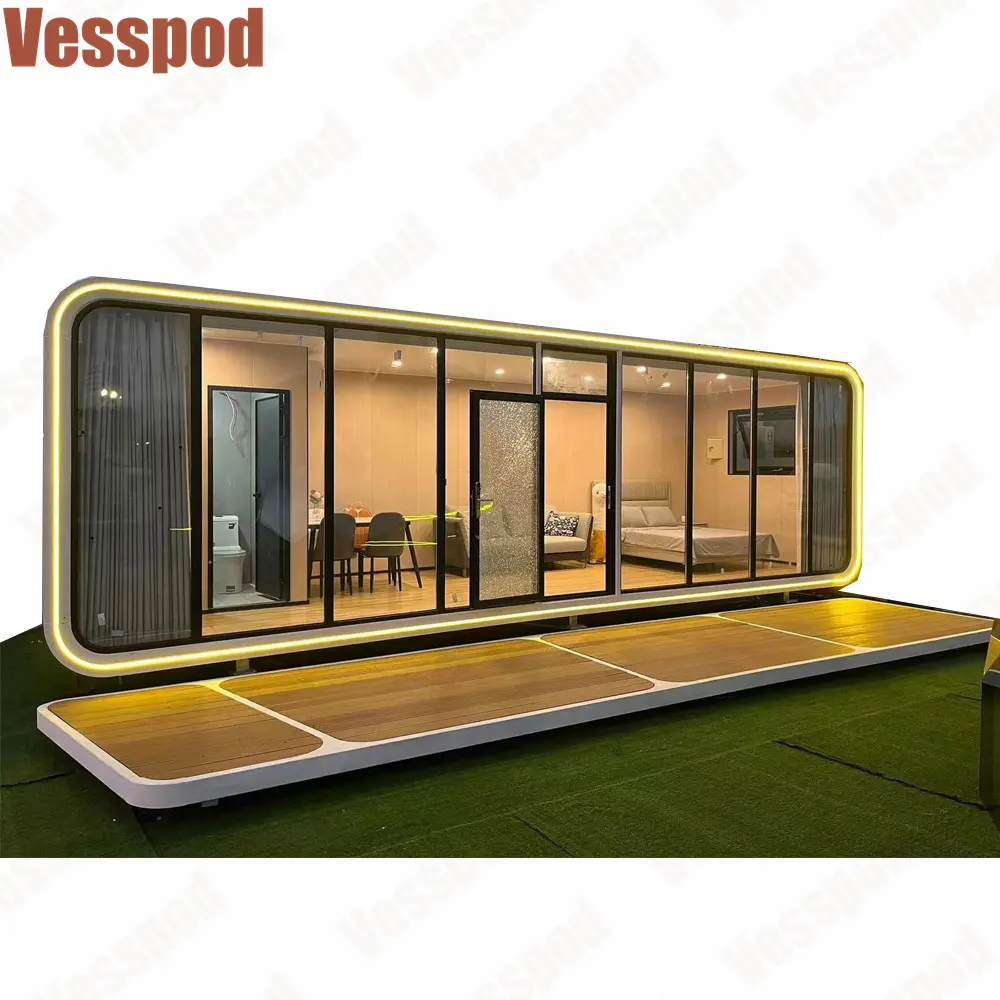 2024 Smart Windproof Hotel 20ft 40ft modular prefab tiny homes for sale