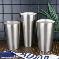 Tasses en métal de 6 oz à double paroi isolées sous vide, mugs de camping, verres à eau, tasses réutilisables en acier pour barbecue et fêtes à domicile