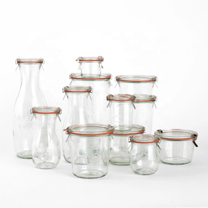 Cấp Thực Phẩm Thủy Tinh Đóng Hộp Bảo Quản Lọ Và Nước Trái Cây Lọ Với Clip - Product Image 1