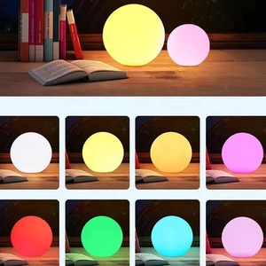 Led bóng Sphere ánh sáng màu sắc thay đổi không thấm nước tâm trạng toàn cầu cho bên hồ bơi Patio Pathway cảnh quan chiếu sáng - Product Image 4