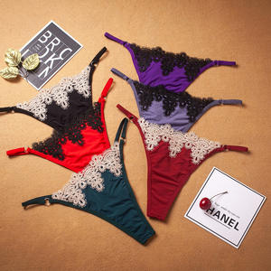 Femmes Sexy String Jarretelles Dentelle Strings Culotte G String Stretch Dame Sans Couture Taille Basse Sous-Vêtements Femmes Tangas Mujeres 0778 - Product Image 2