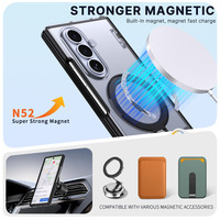 Funda Magnética de Lujo para Teléfono, con Acabado Mate Suave al Tacto, TPU + PC, Antigolpes, con Soporte de 360 Grados, para Samsung Galaxy Z Fold 8 Ultra Z FOLD 7