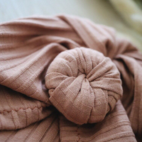 Offre Spéciale hiver chaud beignet noeud nouveau-né bébé enfants chapeaux tricoté bonnets chapeaux Bonnet enfants Turban chapeau tête enveloppement