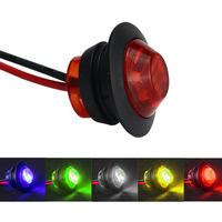 Feux de position latéraux à LED ronds en caoutchouc de 3/4'' 12v 3 LED Feux de position latéraux à LED pour la plongée nocturne