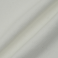 Tela de Punto Acanalado 2x2 OEM, 97% Algodón, 3% Elastano, Transpirable, Elástica, de Secado Rápido, de Gran Gramaje, 51 Pulgadas, 350GSM, para Camisetas de Mujer
