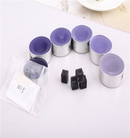 Flocons de paillettes liquides à base d'huile, couleur blanche, en bouteille de verre de 4 oz, pour bougies en cire de soja